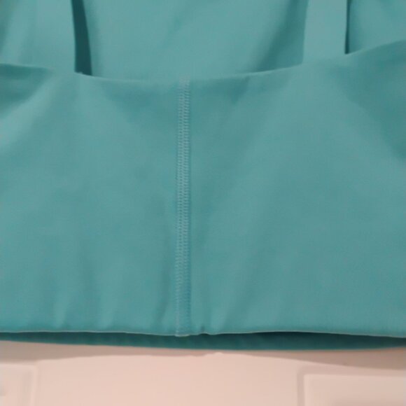 Girlfriend Collective Bra Mia High Neck Bright Teal Blue Green XS - Picture 7 of 12